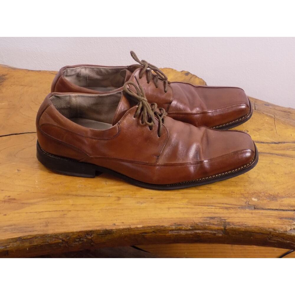 Florsheim mens 12D Medfield Plain Toe Oxford Alverson Brown Leather Grandpa Core - Picture 3 of 7